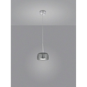 Helestra LED Pendant luminaire FLUTE LED, IP20, chrome