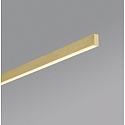 Helestra pendant luminaire LOOPY direct, with diffuser IP20, gold matt dimmable