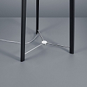 Helestra Floor lamp CERTO, E27, IP20, matt anodised - chrome / white