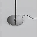 Helestra floor lamp OPPO with shade, with pull switch chain E27 IP20, black matt, black chrome 