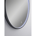 Helestra mirror with lighting VIDO � 60CM tunable white, direct IP44, black 