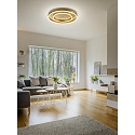 Helestra LED Ceiling luminaire SONA LED, 59,5cm, IP20, gold leaf