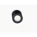 Helestra outdoor ceiling luminaire LOT GU10 IP65, clear, black matt