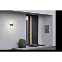 Helestra outdoor wall luminaire SKY indirect IP54, graphite 