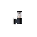 Outdoor wall luminaire TRONCO AP1, E27, black
