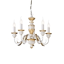 Chandelier FIRENZE SP5, 5 flames, E14, antique white