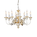 Chandelier FIRENZE SP8, 8 flames, E14, antique white
