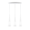 Pendant luminaire MILK SP3, 3 flames, E27, white