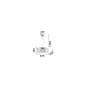 Ideal Lux Pendant luminaire AUDI-80 SP8, 8 flames, G9, 40W, chromee