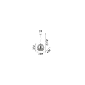 Ideal Lux Pendant luminaire NEMO CLEAR SP1 D40, E27, � 40cm, transparent