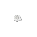 Ideal Lux Ceiling luminaire ROYAL PL8, 8 flames, G9, 40W, chromee