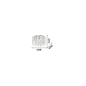 Ideal Lux Ceiling luminaire ROYAL PL12, 12 flames, G9, 40W, chromee