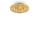 Ceiling luminaire KING PL5, 5 flames, G9, 40W, gold