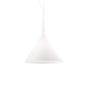 Pendant luminaire COCKTAIL SP1 BIG, 1 flame, E27, white