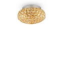 Ceiling luminaire KING PL3, 3 flames, G9, 40W, gold