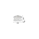 Ceiling luminaire MOONLIGHT PL15, 15 flames, G9, 40W