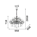 Chandelier COLOSSAL SP15, 15 flames, E14