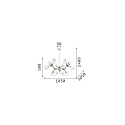 Pendant luminaire NODI BIANCO SP15, 15 flames, E14, chromee