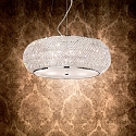 Ideal Lux pendant luminaire PASHA SP6 6 flames E14 IP20, chrome