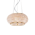 pendant luminaire PASHA SP6 6 flames E14 IP20, gold
