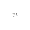 Ideal Lux Wall luminaire SANTA AP1 BIG, E14, transparent