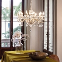Ideal Lux Chandelier NEGRESCO SP10, 10 flames, E14, transparent