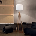 Ideal Lux Floor lamp YORK PT1, E27, wood