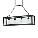 Ideal Lux Pendant luminaire IGOR SP4, 4 flames, E27, black