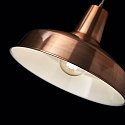 Ideal Lux Pendant luminaire MOBY SP1, E27, copper