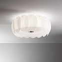 Ideal Lux Ceiling luminaire OVALINO PL8, 8 flames, E27, white