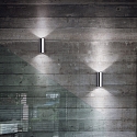 Ideal Lux Wall luminaire HOT AP2, 2 flames, GU10, 28W, chrome