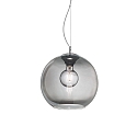 Pendant luminaire NEMO FUME\' SP1 D30, E27, � 30cm, smoked glass