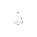 Ideal Lux Pendant luminaire ULISSE SP3 D52, 3 flames, E27, � 52cm, white