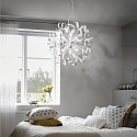 Ideal Lux Pendant luminaire VORTEX SP6, 6 flames, E14, silver