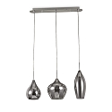 Pendant luminarie SOFT SB3, 3 flames, G9, 40W, smoked glass