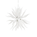 Pendant luminaire LEAVES SP12, 12 flames, G9, 40W, white