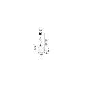 Ideal Lux Pendant luminaire BISTRO SP1 SQUARE, E27, transparent