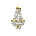 Chandelier CAESAR SP9, 9 flames, G9, 40W, gold