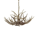 Chandelier CHALET SP8, 8 flames, E14, beige