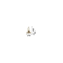 Ideal Lux Wall luminaire CHALET AP2, 2 flames, E14, beige