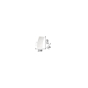 LED wall luminaire FIX AP1, 1x 5W, white