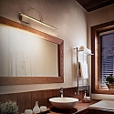 Ideal Lux LED Picture lamp BOW AP66 Mirror luminaire, 66x 0,07W, antique brass