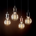 Ideal Lux Retro pendant luminaire FRIDA, E27 max. 60W, burnished / black