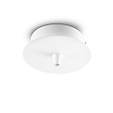Ceiling canopy for Pendant luminaires, 1-fold, ROUND, white