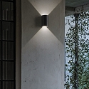 Ideal Lux Outdoor LED wall luminaire APOLLO, IP44, Up/Down, 6W 4000K 400lm, matt black