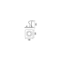 Recessed downlight LOUNGE, 9 x 9cm, GU10 max. 50W