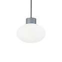 Outdoor pendant luminaire CLIO, IP44, E27, without cover, aluminium, grey