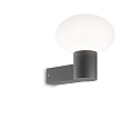 Outdoor wall luminaire CLIO, IP44, E27, without cover, aluminium, anthracite