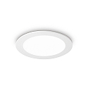 Recessed LED floodlight GROOVE ROUND, IP20, � 22.7cm, 30W 4000K 2800lm 110�, white
