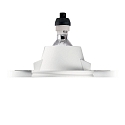 Ideal Lux Recessed luminaire SAMBA ROUND, IP20, GU10, paintable plaster, opening � 6cm